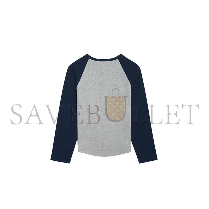 Ce1i*e paris t-shirt in cotton jersey grey melange navy 2x04k865w.09sh